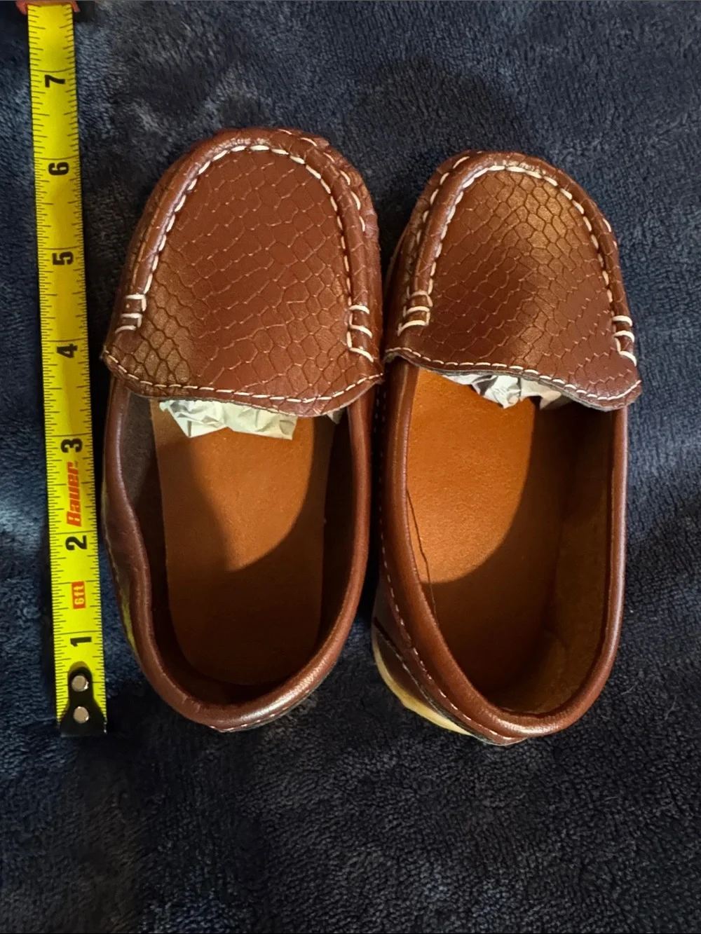 Bauer Brown Kids Moccasin Loafers